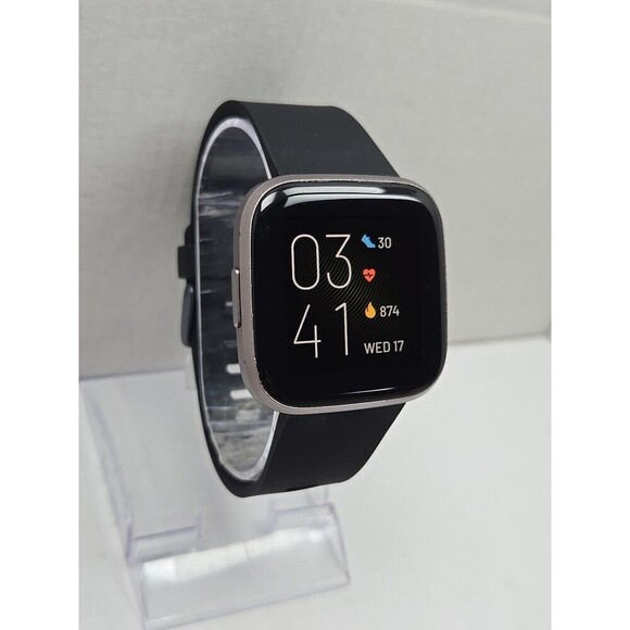 Fitbit Versa 2 Smartwatch Gray 40mm Alexa WR50M Always On Display No Charger - Picture 8 of 10